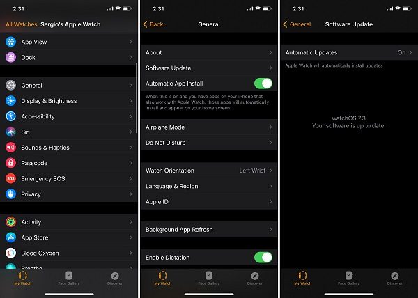 Cập nhật phần mềm cho Apple Watch